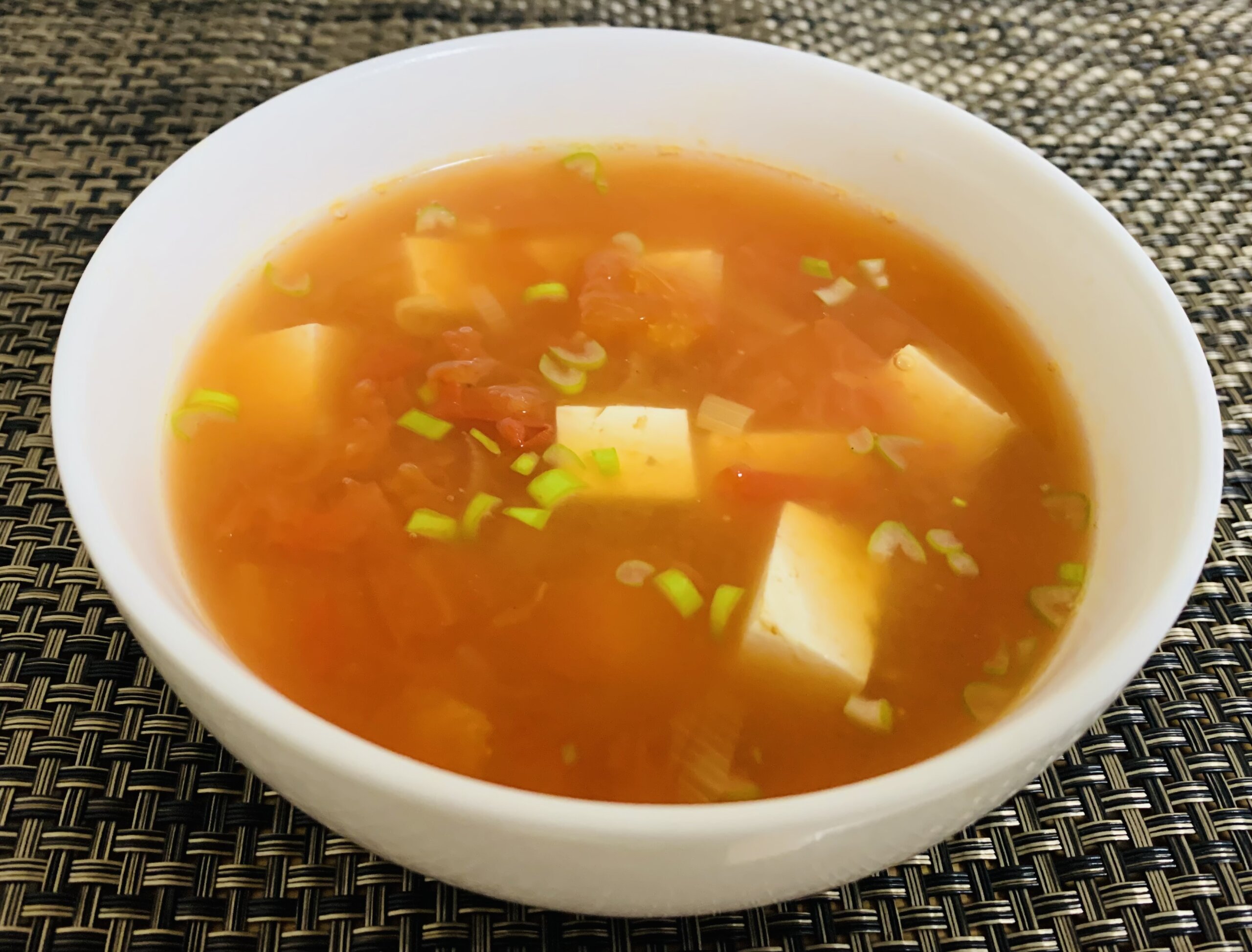 【豆腐とトマトのスープ】